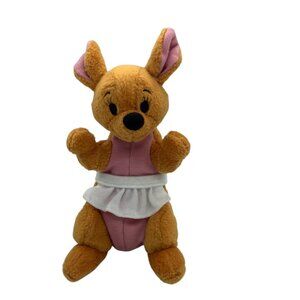 Vintage Disney Mattel Kanga Roo Plush Toy 8" Winnie The Pooh Collection Mattel